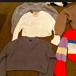 5 brand new sweaters bundle womens